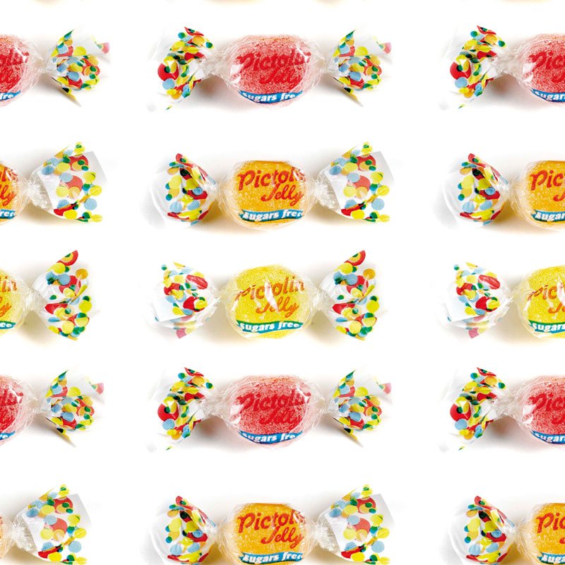 100 gr di caramelle arcobaleno senza zucchero